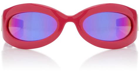 gucci parade runway geometric-frame acetate sunglasses|Gucci.